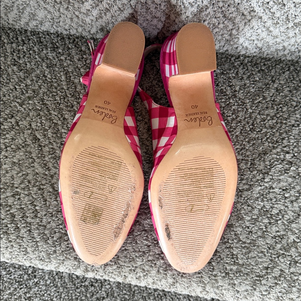 Pink Gingham Slingback Pumps - Women - Picture 6 of 7